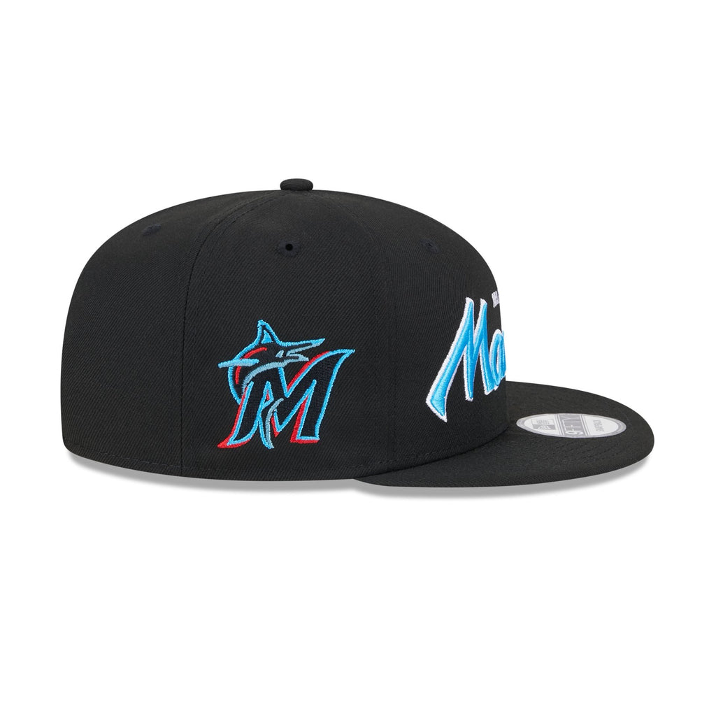 Miami Marlins Wordmark 9FIFTY Snapback Hat