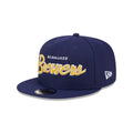 Milwaukee Brewers Wordmark 9FIFTY Snapback Hat