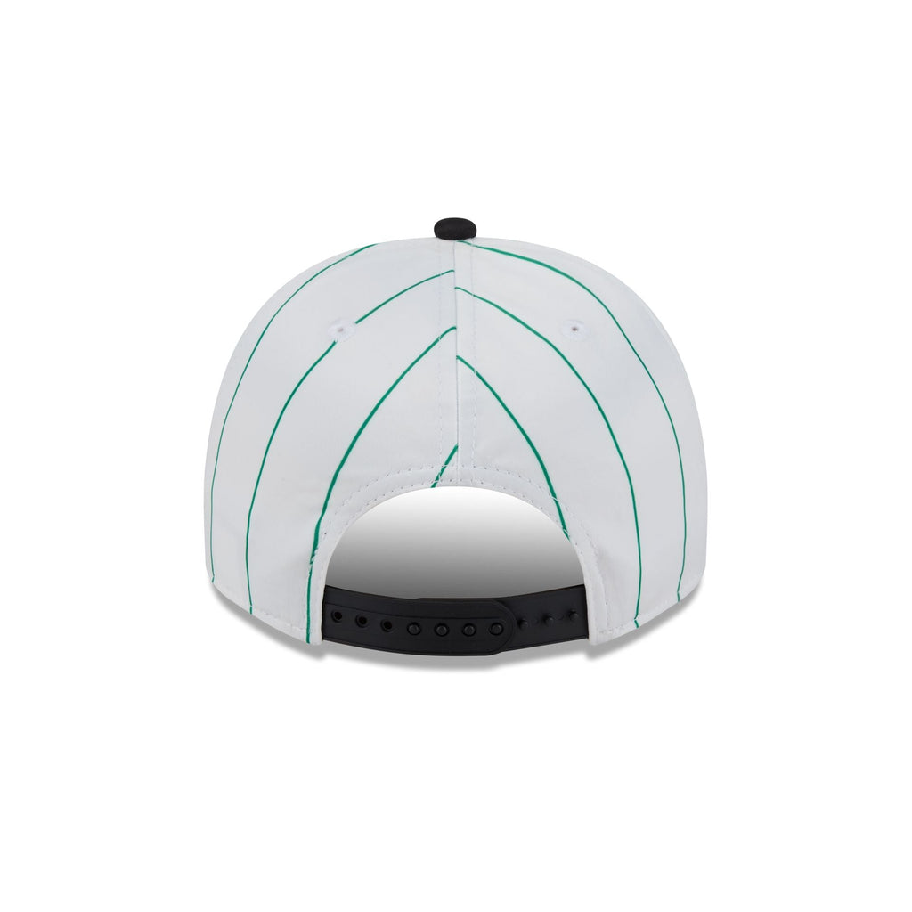Boston Celtics Satin Pinstripe 9FIFTY A-Frame Snapback Hat