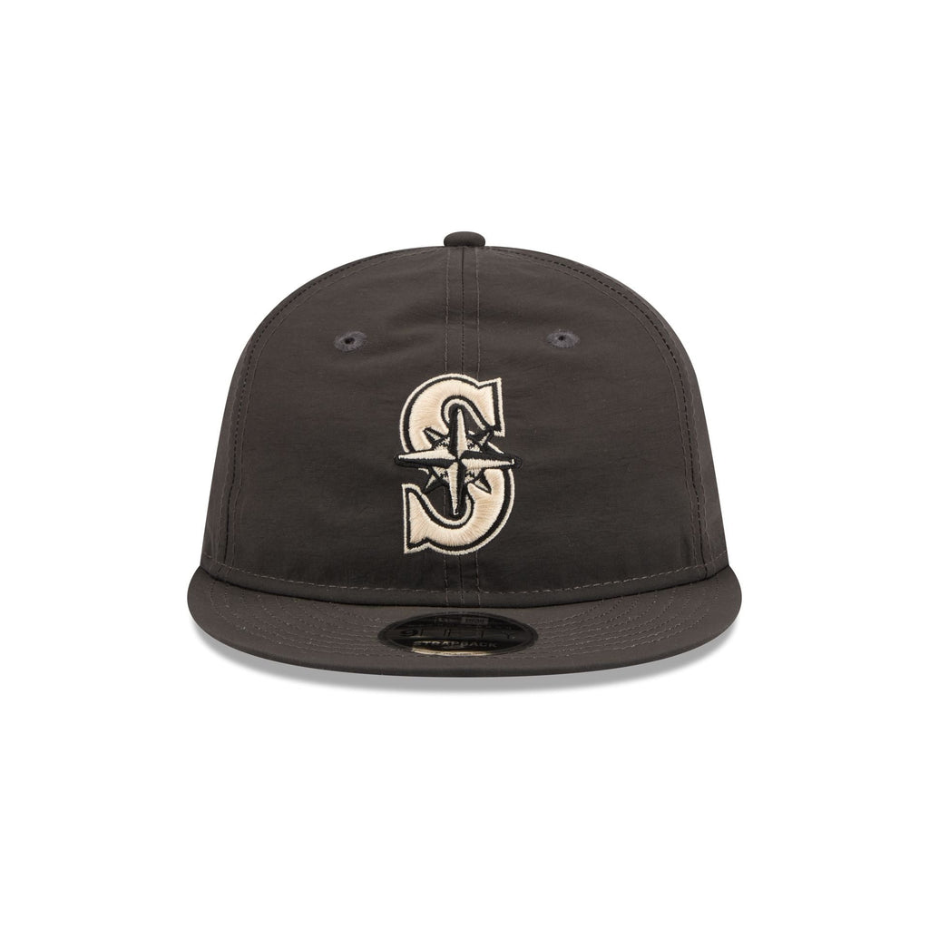 Seattle Mariners Three Looms Nylon Black Retro Crown 9FIFTY Adjustable Hat