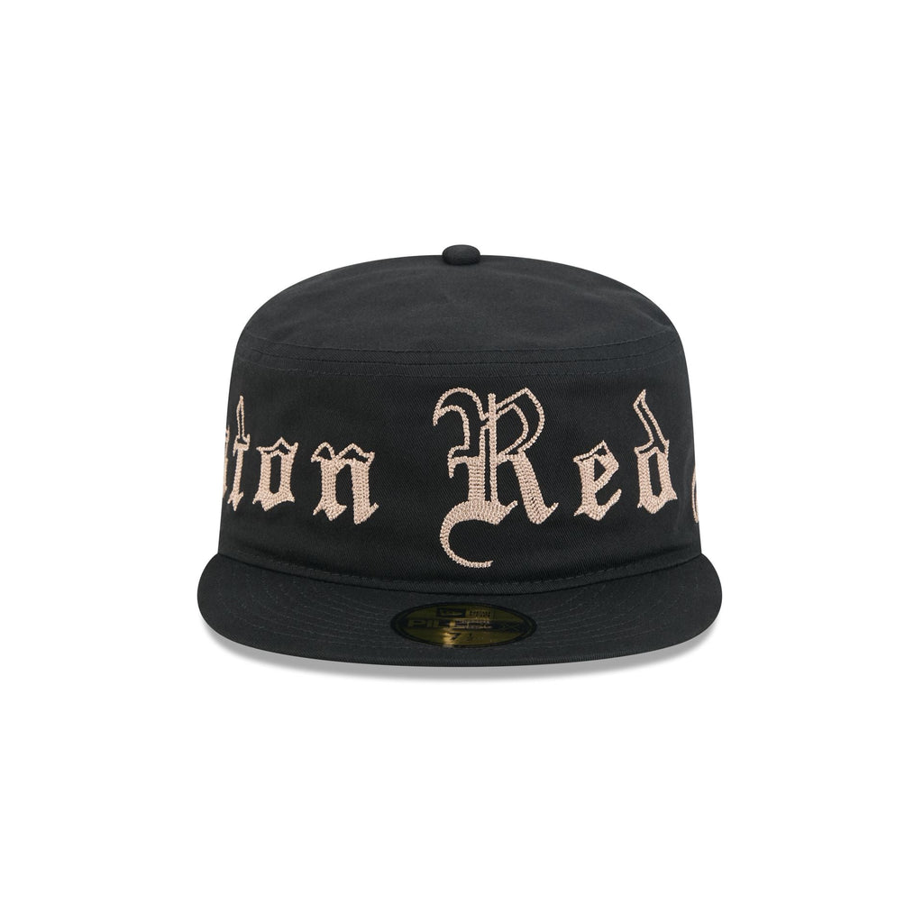 Boston Red Sox Gothic Lettering Pillbox Hat