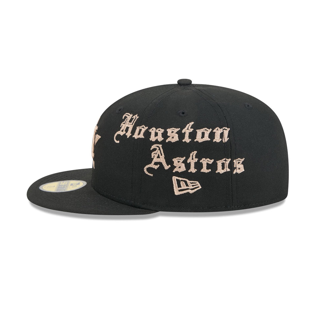 Houston Astros Gothic Lettering 59FIFTY Fitted Hat