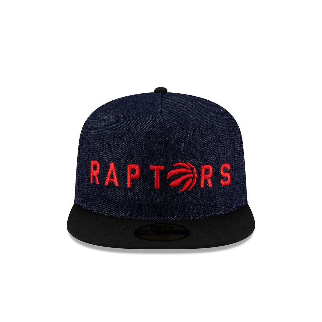 Toronto Raptors Navy Denim 59FIFTY A-Frame Fitted Hat