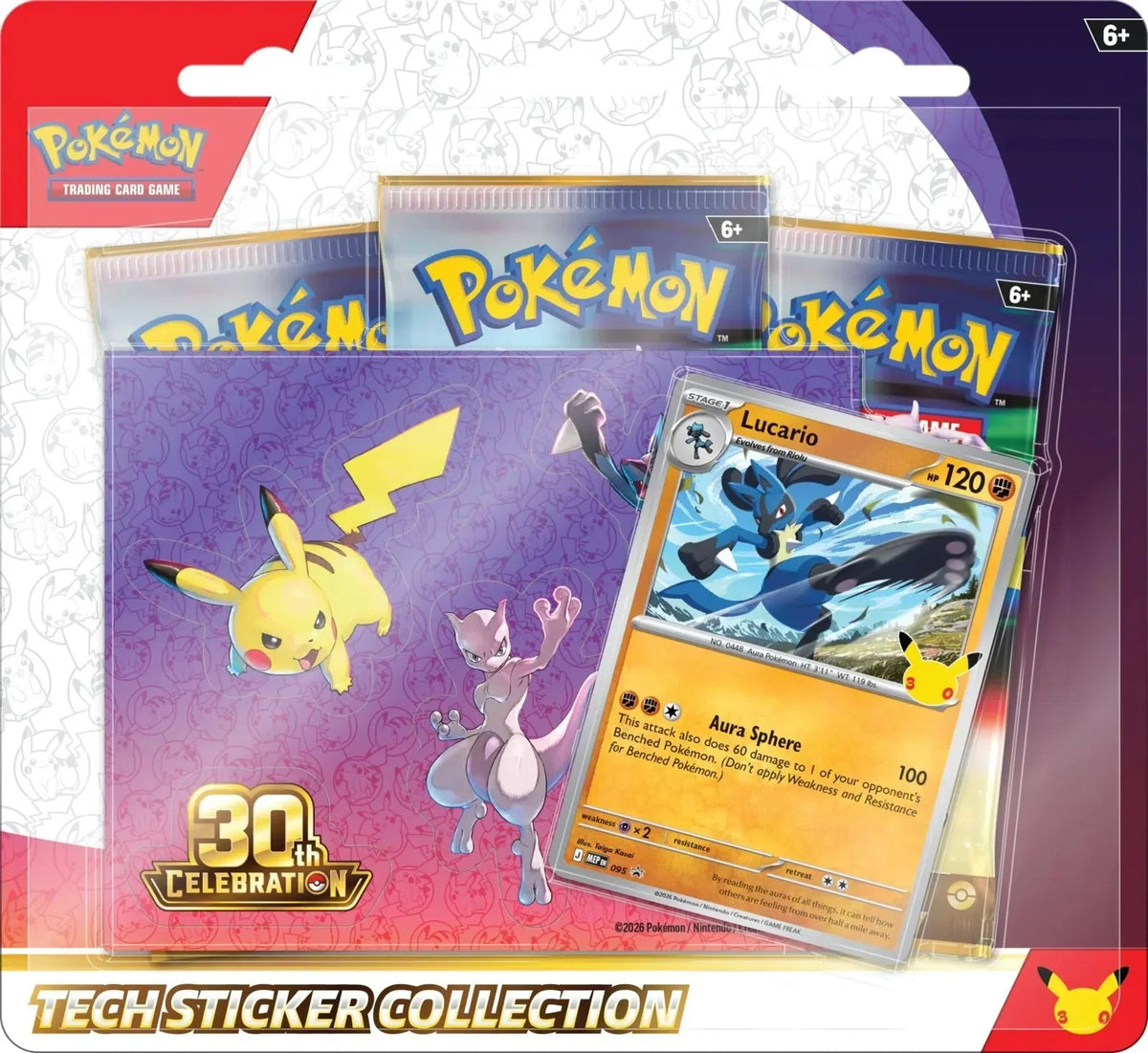 🔥2026 Christmas Gift🎄: 30th Celebration Tech Sticker Collection (Lucario)
